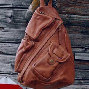 We the Free Sparrow Convertible Sling Bag - Cognac